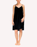 Silk Nightie Slip Black