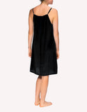 Silk Nightie Slip Black