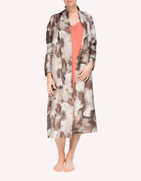 Silk Robe Fayza with Calla Slip