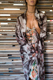 Silk Robe Fayza with Calla Slip