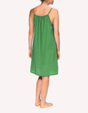 Silk Nightie Slip Verdant Green