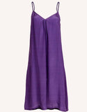 Silk Robe Lois and Purple Silk Slip